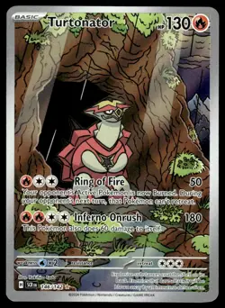 Pokemon TCG SV07: Stellar Crown #146/142 Turtonator NM - Image 1