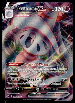 Pokemon TCG Crown Zenith #066/159 Hatterene VMAX NM - Image 1