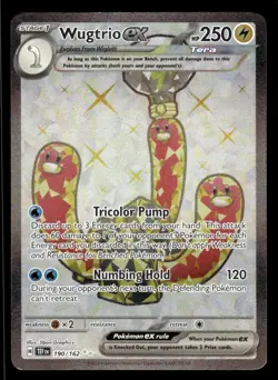 Pokemon TCG SV05: Temporal Forces #190/162 Wugtrio ex NM - Image 1