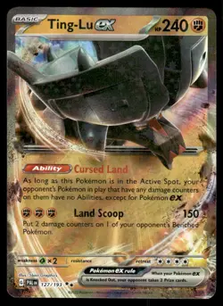 Pokemon TCG SV02: Paldea Evolved #127/193 Ting-Lu ex NM - Image 1