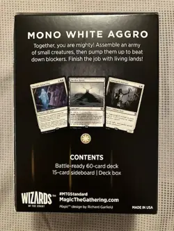 MTG 2022 Challenger Deck - Mono White Aggro **Brand New/Sealed** - Image 2