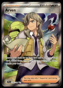 Pokemon SV01: Scarlet & Violet Base Set #235/198 Arven NM - Image 1
