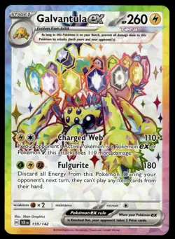 Pokemon TCG Stellar Crown #159/142 Galvantula EX NM - Image 1