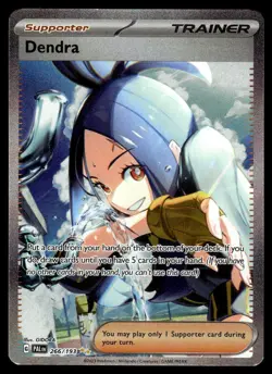 Pokemon TCG SV02: Paldea Evolved #266/193 Dendra Holo NM - Image 1