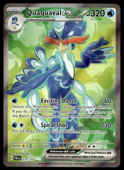 Pokemon TCG SV02: Paldea Evolved #235/193 Quaquaval ex Holo NM - Image 1