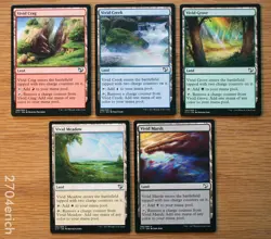 Set of 5 Vivid Lands Commander 2015 *Unplayed NM* (English MTG Magic) - Image 1