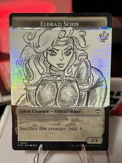 Eldrazi Scion Altered Art Hand Painted MTG Magic the Gathering Anime Girl - Image 1