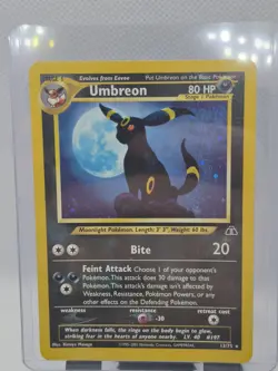 Pokemon TCG Umbreon 13/75 Neo Discovery Unlimited Holo English - Image 1