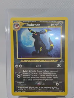 Pokemon TCG Umbreon 13/75 Neo Discovery Unlimited Holo English - Image 2
