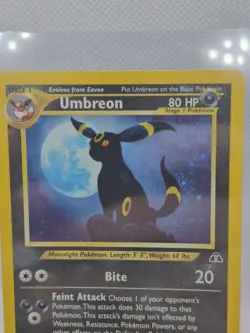 Pokemon TCG Umbreon 13/75 Neo Discovery Unlimited Holo English - Image 5