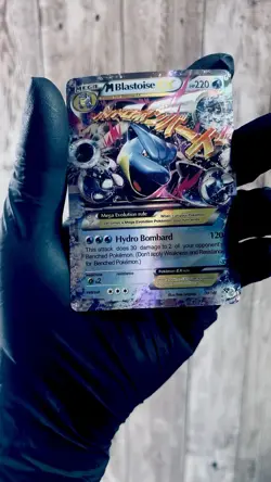 Pokemon M Blastoise EX Mega Evolution Holo 30/146 220 HP English - Image 1