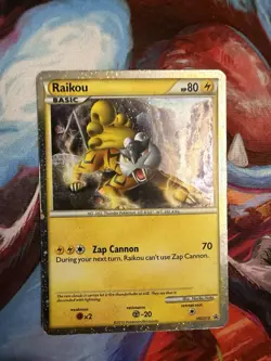 Raikou Pokemon HeartGold & SoulSilver Black Star Promo #HGSS19 2010 L/MP - Image 1