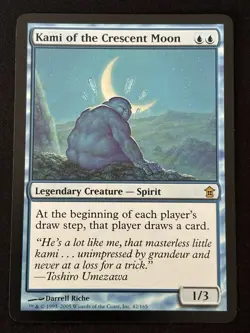 1x MTG Kami of the Crescent Moon - Saviors of Kamigawa (SOK) #42 - Magic - Image 1