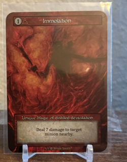 Sorcery Contested Realms - Beta - Immolation NM - Image 1