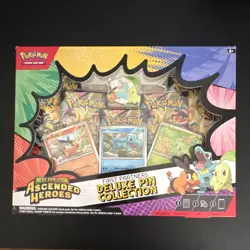 Pokemon Mega Evolution Ascended Heroes Deluxe Pin Collection Promo Box - Image 1