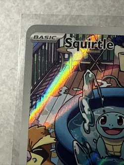 2024 Pokemon S&V Stellar Crown Illustration Rare Holo Squirtle #148/142 - Image 3