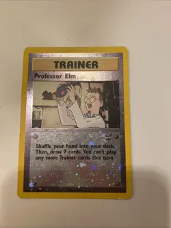 Pokemon TCG Professor Elm 3/9 Best of Game Reverse Holo 2002 - Image 1