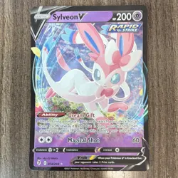 Pokemon Sylveon V Ultra Rare Rapid Strike Holo 074/203 Evolving Skies 200 HP - Image 1