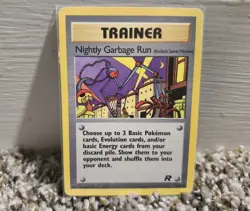 Pokemon Team Rocket - TRAINER NIGHTLY GARBAGE RUN 77/82 Uncommon LP - Image 1
