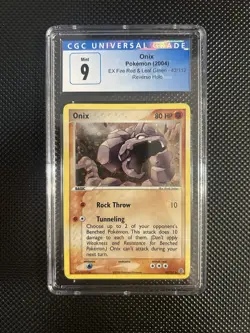 Onix Pokemon (2004) EX Fire Red & Leaf Green - 42/112 Reverse Holo CGC 9 - Image 1