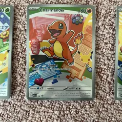 Pokemon First Partner Illustration Collection Series 1 Kanto Region 037 038 039 - Image 3