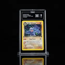 Pokemon TCG Team Rocket Dark Machamp 1st Edition Holo 10/82 TAG 9 2000 - Image 1