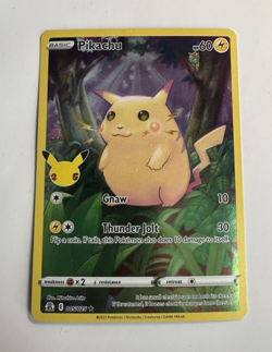 Pikachu - 005/025 Full Art Holo Rare Celebrations NM Pokemon TCG - Image 1