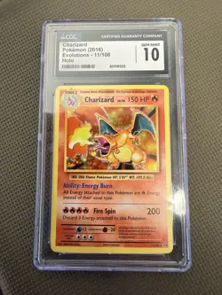 CGC 10 GEM MINT 💎 - Charizard 11/108 Evolutions Holo - 2016 Pokemon - Image 1