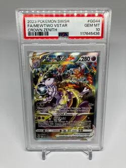 2023 Pokemon Crown Zenith #GG44 Mewtwo Vstar PSA 10 - Image 1