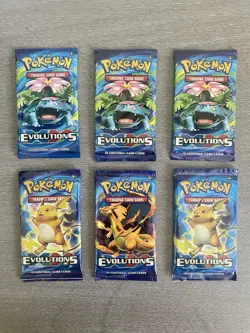 Pokemon XY Evolutions Booster Pack Lot of 10 Sealed - Image 1