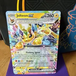 Jolteon ex - 030/131 Double Rare Holo NM Pokemon SV: Prismatic Evolutions - Image 1