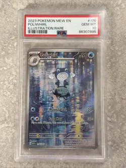 2023 Pokemon SV 151 Poliwhirl #176/165 PSA 10 GEM Rare Art - Image 2