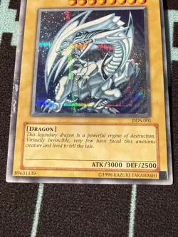 Yu-Gi-Oh! Blue-Eyes White Dragon DDS-001 Holo | Moderately Played (MP) Vintage - Image 4