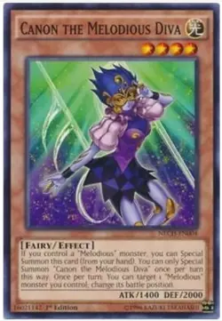 Yu-Gi-Oh! Canon the Melodious Diva - NECH-EN004 - Common -1st Edition Mint/NM X1 - Image 1