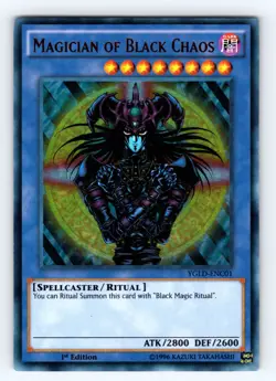 Yugioh Magician of Black Chaos YGLD-ENC01 Ultra Rare - NM 💎 - Image 1