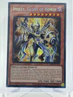 Yugioh! Imsety, Glory of Horus MP24-EN114 Prismatic Secret Rare 1st Edition NM - Image 1