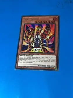YUGIOH Platinum Secret Rare Lava Golem RA01-EN001 1st Edition - Image 1