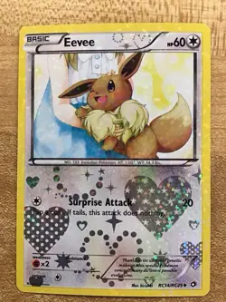 Eevee - RC14/RC25 - Pokemon Legendary Treasures Radiant Collection Card NM - Image 1