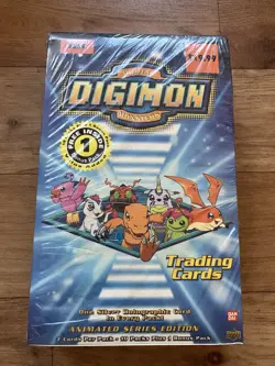 BANDAI 1999 DIGIMON TRADING CARD GAME ANIMATED SERIES EDITION Booster Box Sealed - Image 1