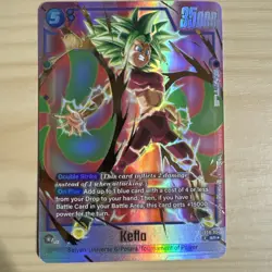 Kefla FB08-034 Alternate Art Saiyan's Pride Dragon Ball English Card Fusion Worl - Image 1
