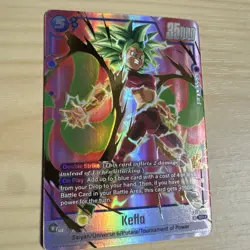 Kefla FB08-034 Alternate Art Saiyan's Pride Dragon Ball English Card Fusion Worl - Image 2