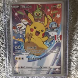 Pokemon Pikachu 016/S-P KFC Promo Stamped Indonesian Card - Image 1