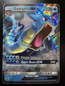 Pokemon Card TCG Gyarados GX SM212 Sun & Moon Promos Black Star Promo Holo - Image 1