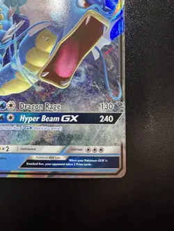 Pokemon Card TCG Gyarados GX SM212 Sun & Moon Promos Black Star Promo Holo - Image 5