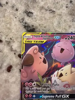 Pokemon TCG Tag Team Togepi Cleffa Igglybuff GX Cosmic Eclipse Card 143/236 - Image 2