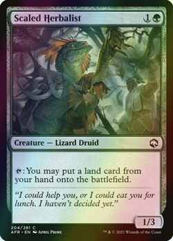 MTG Scaled Herbalist Foil ** Adventures in the Forgotten Realms ** English - Image 1
