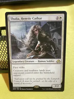 Magic: The Gathering Thalia, Heretic Cathar Rare Eldritch Moon Legendary White … - Image 1