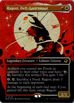 Ragost, Deft Gastronaut (Borderless) R Edge of Eternities 300 FOIL Near Mint - Image 1