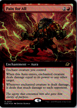 Pain for All (Extended Art) R Edge of Eternities 337 FOIL Near Mint - Image 1