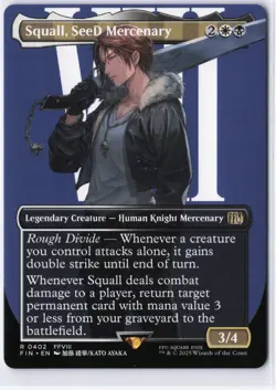 Squall, SeeD Mercenary (Borderless) FINAL FANTASY #402 MTG NM / M Regular - Image 1